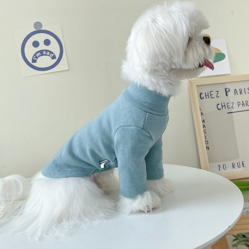 Stylish Pet High-Neck Slim-Fit Bottom Shirt for Trendy Pets
