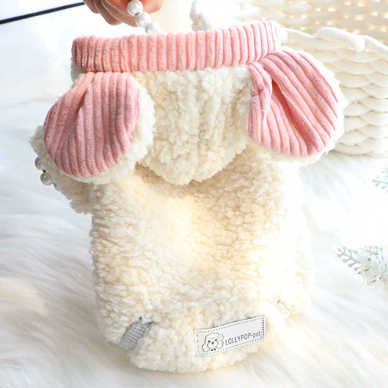 Adorable Cotton Coat for Small Dogs - Princess Style Pet Apparel