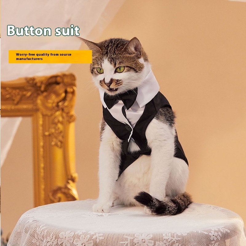 Classic Button Jacket for Dogs and Cats - Stylish Two Feet Apparel