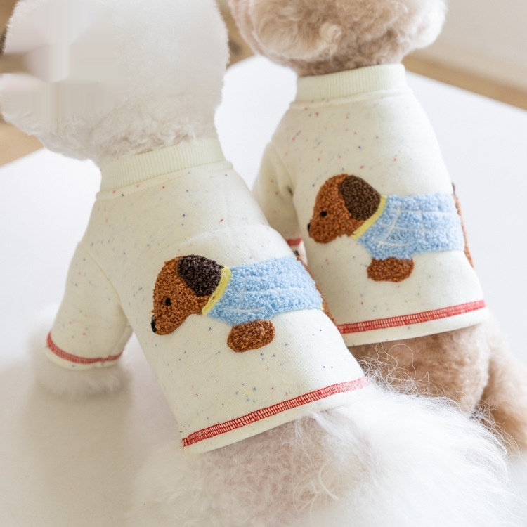 Cozy Autumn and Winter VIP Teddy Pet Brushed Hoody for Home Warmth