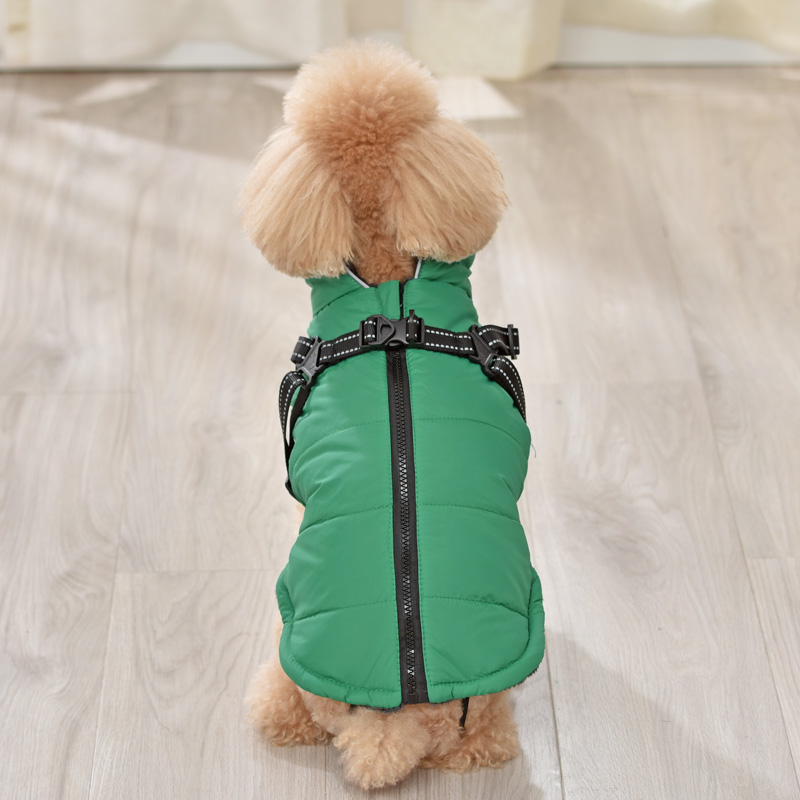 Warm Reflective Cotton Dog Vest Coat - Stylish and Comfortable Apparel