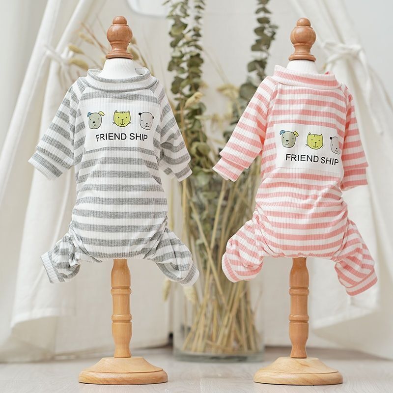 Soft and Cozy Home Clothes for Small Dogs - Comfortable Pajamas Base Coat