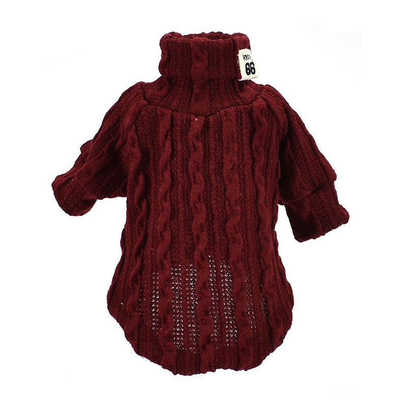 Cozy Knitwear Coat for Small to Medium Cats and Dogs - Orange, Black, Grey