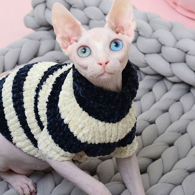 Cozy Hairless Cat Winter Sweater - Thick, Warm Cotton for Ultimate Comfort