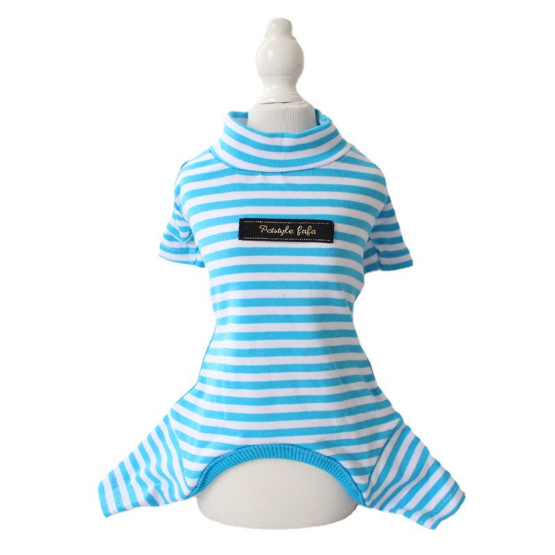 Colorful Cotton Eight-Color Striped Pet Leggings for Stylish Pets