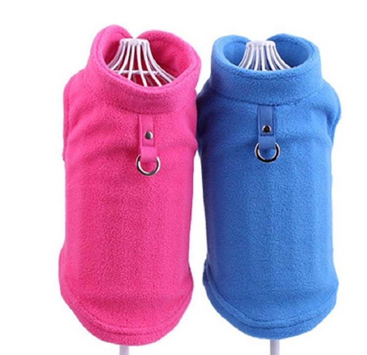Cozy Fleece Dog Jacket - Stylish Puppy Coat Vest for Small Pets