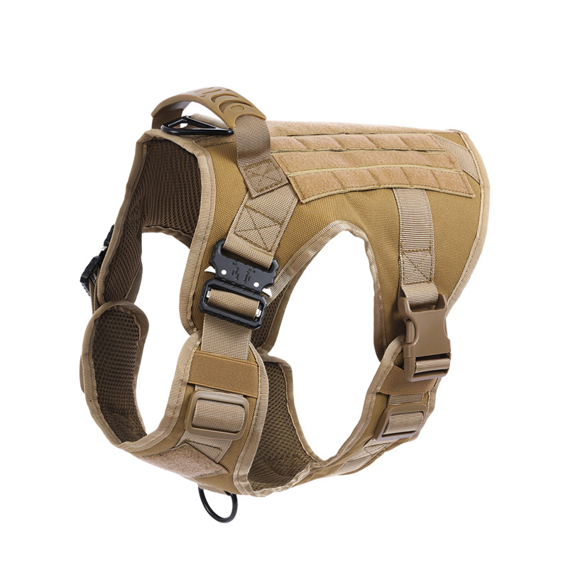 Durable Nylon Tactical Pet Vest - Portable and Strong for Your Furry Friend