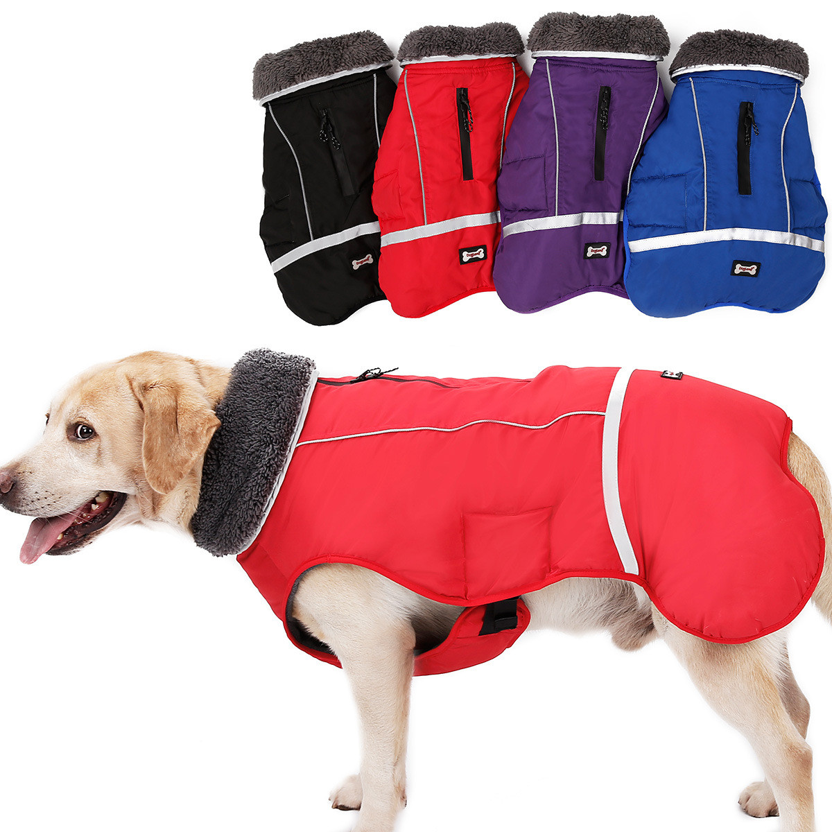 Reflective Insulated Apparel for Large Dogs - Stay Warm & Safe