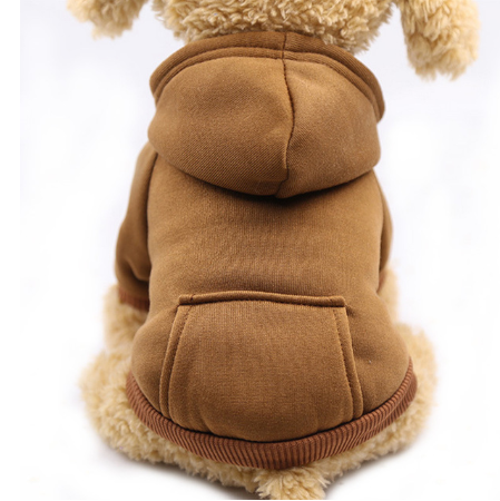 Autumn Dog Clothes: New Teddy Bear Sweater for Puppies - Lightweight and Pocketed for All Seasons