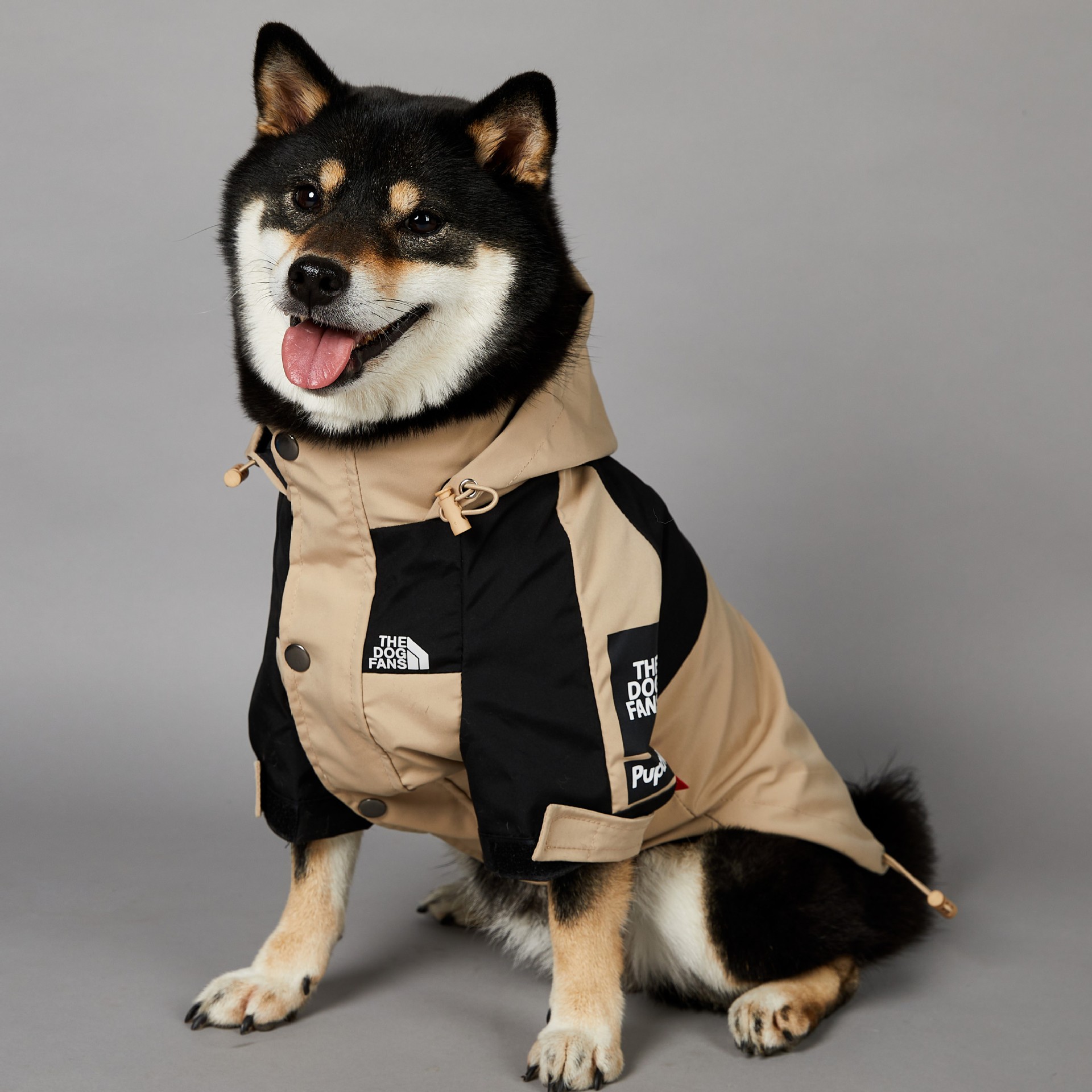Stylish Khaki Dog Pet Shell Jacket for Ultimate Comfort and Protection
