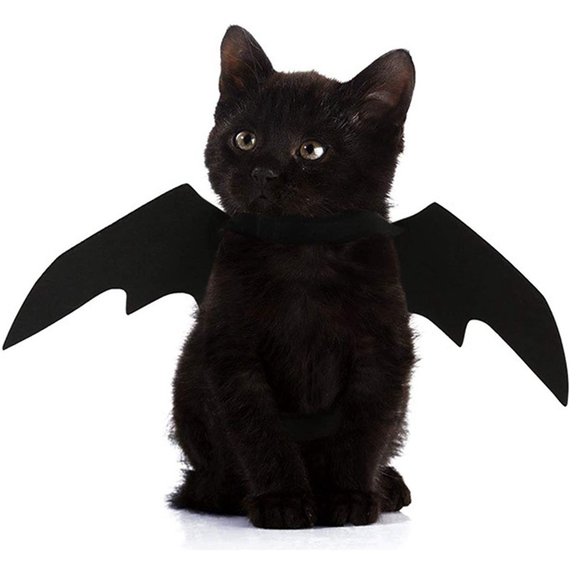 Halloween Pet Bat Wings for Cats and Dogs - Spooky Decoration Supplies