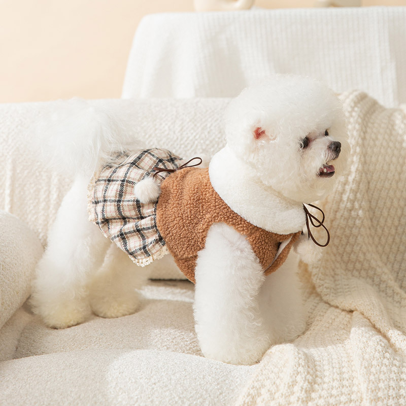 Trendy New Puppy Adorable Bear Dress for Fashionable Pets