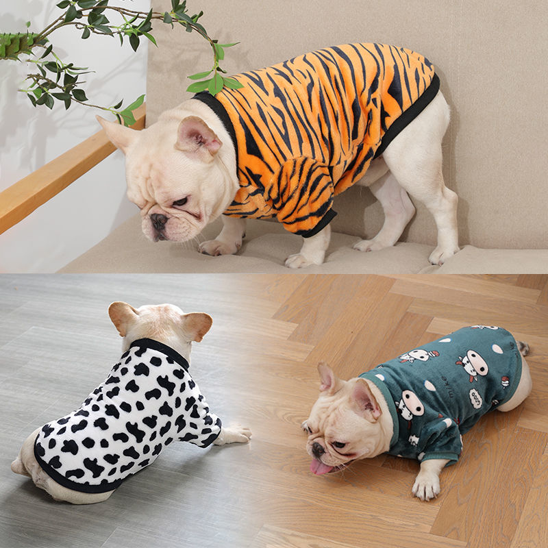 Chic French Plush Pajamas for Pets - Fashionable & Comfortable Wear