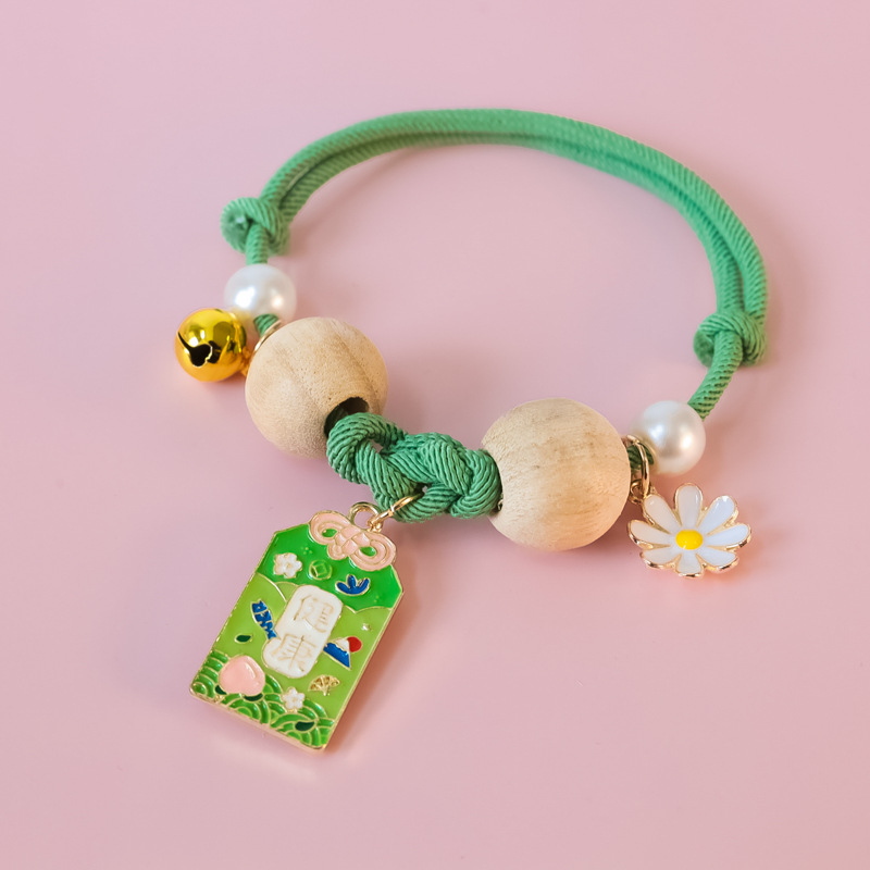 Camphor Wood Cat Mosquito Repellent Collar - Cartoon Carp Fortune Design