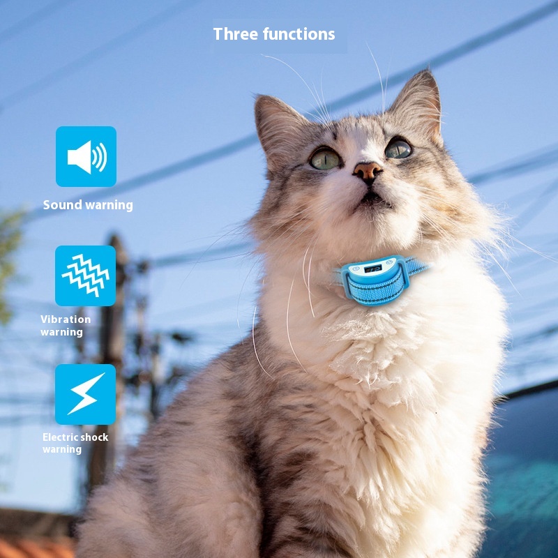 Anti-Cat Call Bark Stopper Waterproof Training Collar for Dogs