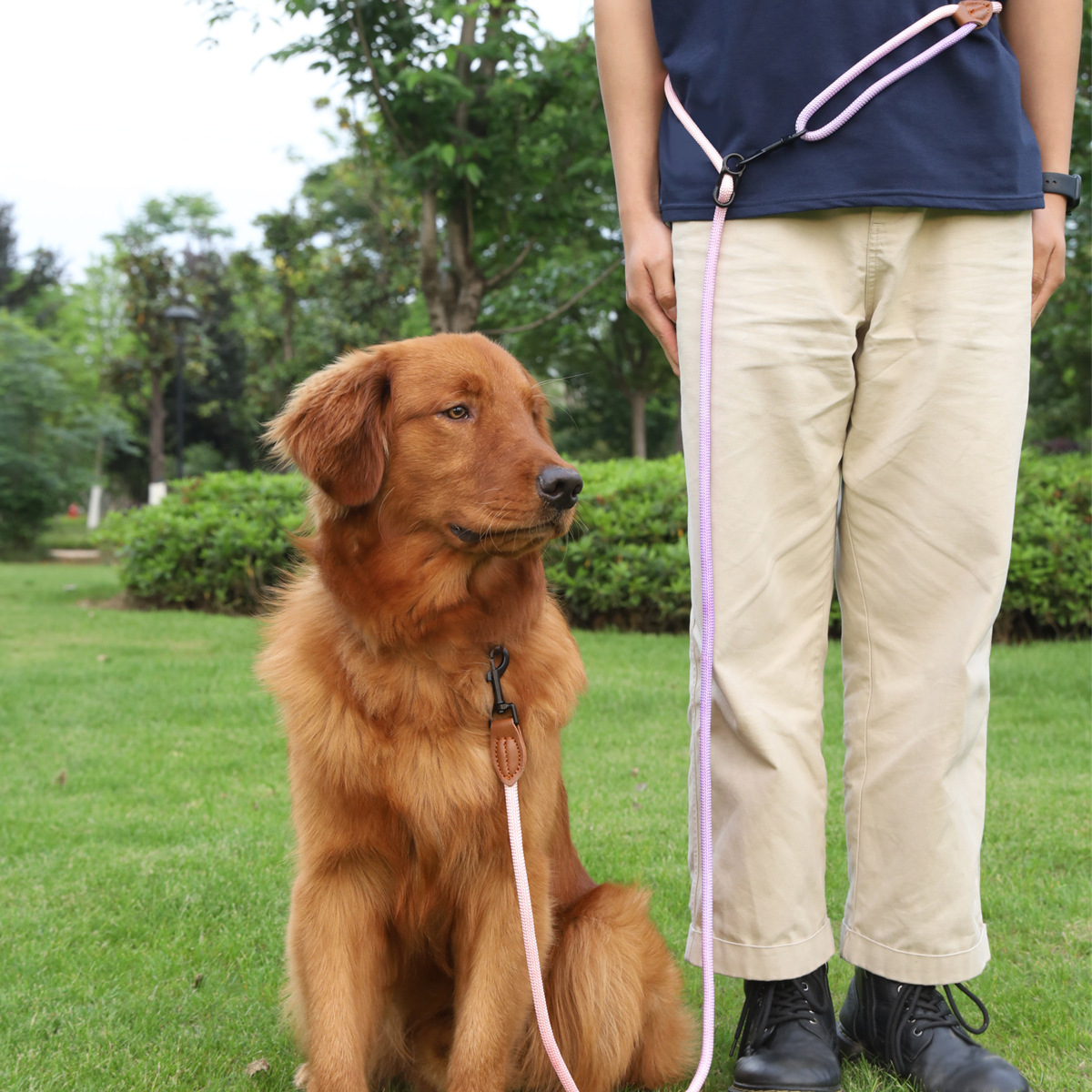 Multi-Purpose Reflective Leash for Dogs and Cats - Comfortable Hand-Holding Rope