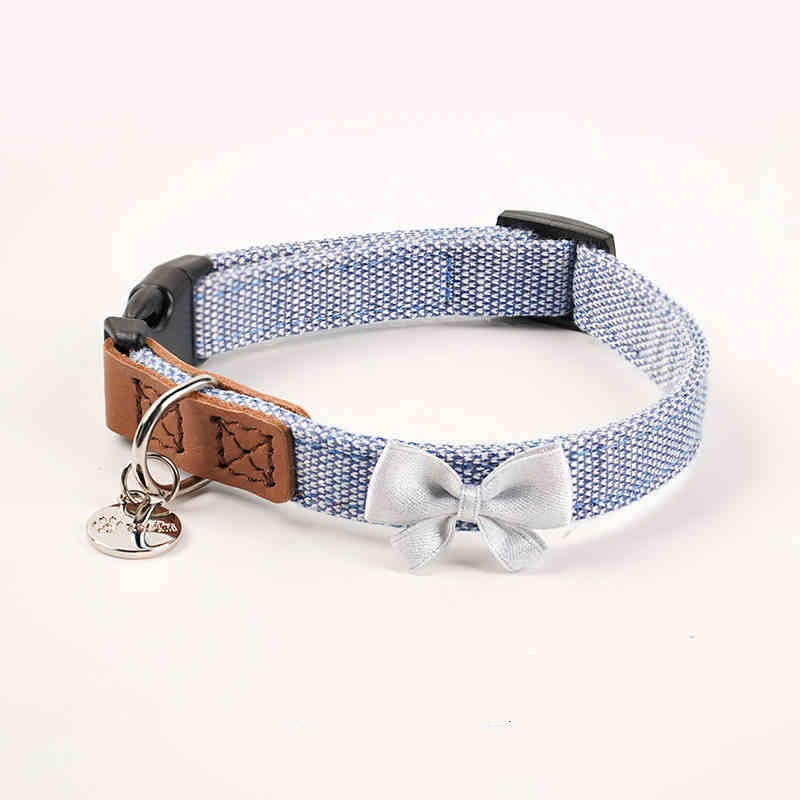 Adorable Pet Dog Hand-Held Rope with Cute Bow Collar Design