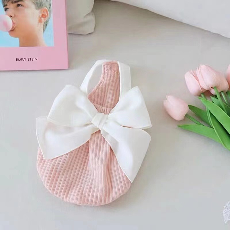 Summer Bow Suspenders for Dogs - Stylish Pet Apparel for Warm Weather