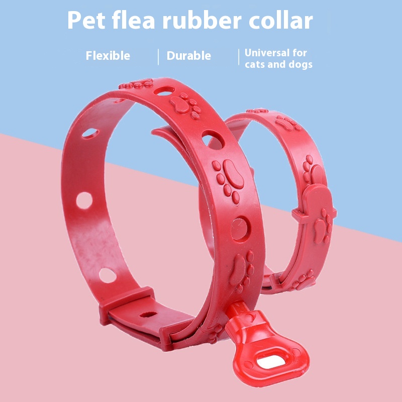 Pet Dog Rubber Anti-Flea Collar - Mosquito Repellent & Pest Control
