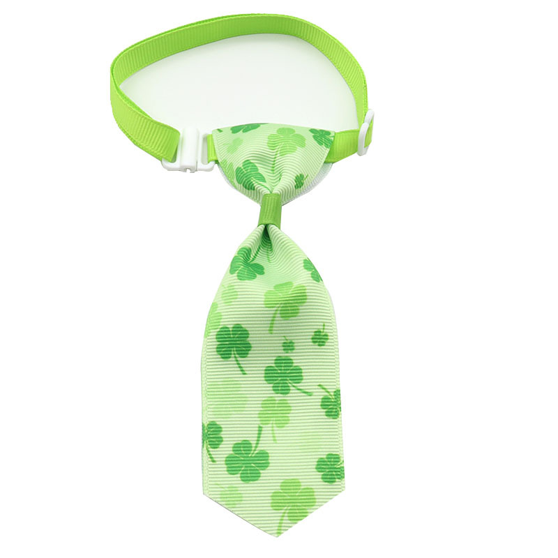 St. Patrick's Day Four-Leaf Clover Bow Tie for Pets - Celebrate in Style!