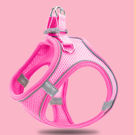 Breathable Pet Chest Strap Vest with Reflective Traction Rope Suit