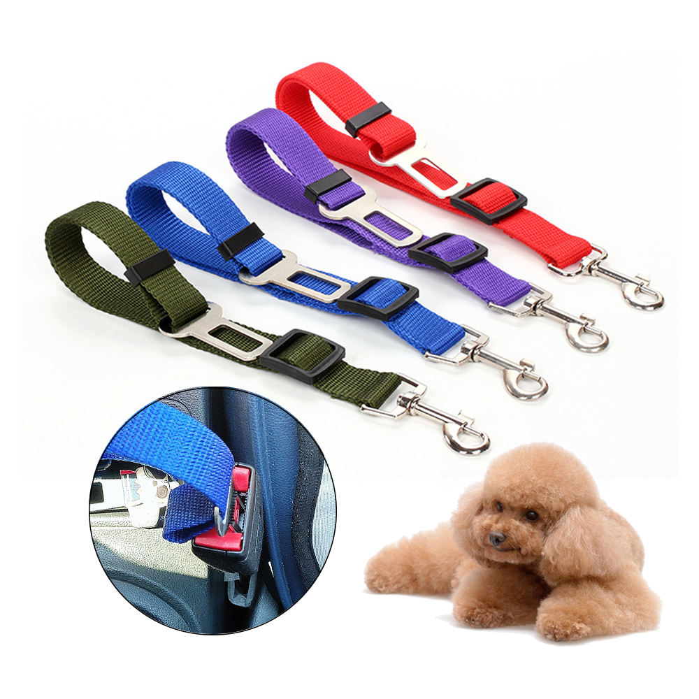 Premium Durable Pet Vehicle Leash - Adjustable Nylon Dog Safety Belt for Cats and Dogs