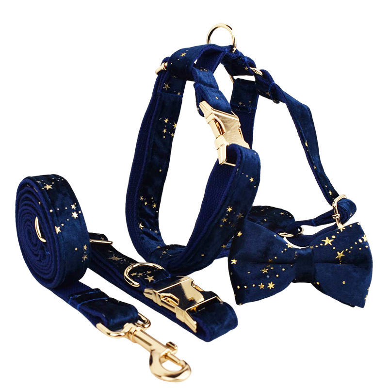 Luxurious Velvet Dog Collar - Soft Fabric Pet Accessory for Comfort
