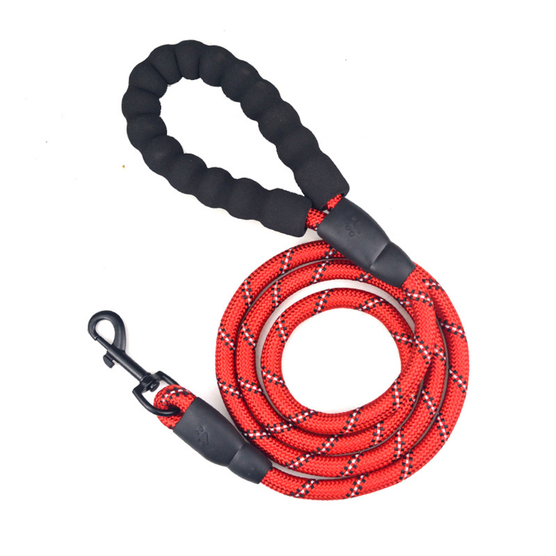 Heavy-Duty Reflective Rope Leash for Dogs - Durable & Safe Walking Solution
