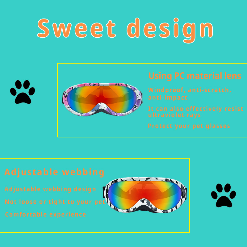 Cat Windproof Sunglasses - Stylish Outdoor Pet Glasses for Ultimate Coolness