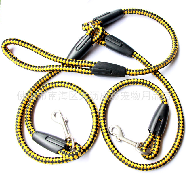 Double-Ended Traction Rope for Dog Walking - Hand-Double-Ended Leash & Collar Pet Supplies