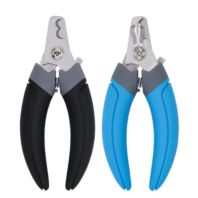 Stainless Steel Half Moon Blade Nail Clippers for Cats and Dogs – Premium Pet Grooming Cutters