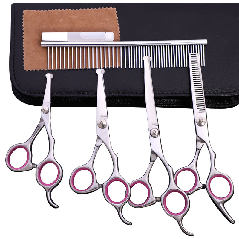 Premium Stainless Steel Pet Trimming Shears for Precise Grooming