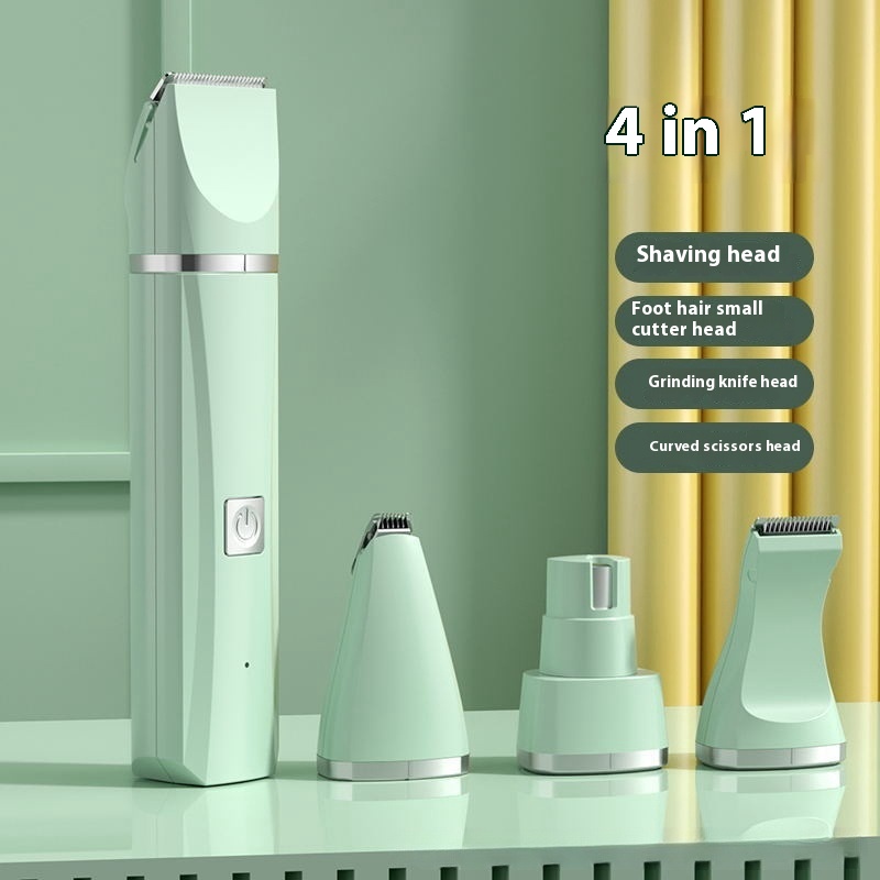 Rechargeable Pet Four-in-One Mute Lady Shaver for Gentle Grooming