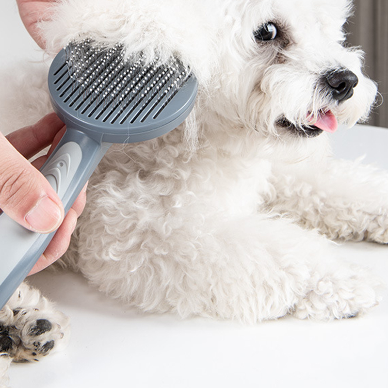 Pet Slicker Grooming Brush Comb for Cats & Small to Medium Dogs - Essential for Fur Shedding Season, Easy to Clean!
