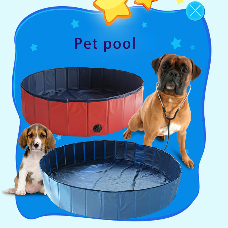 Foldable Portable Pet Pool - Dog & Cat Bathtub for Outdoor Use | Pet Cleaning Supplies & Accessories