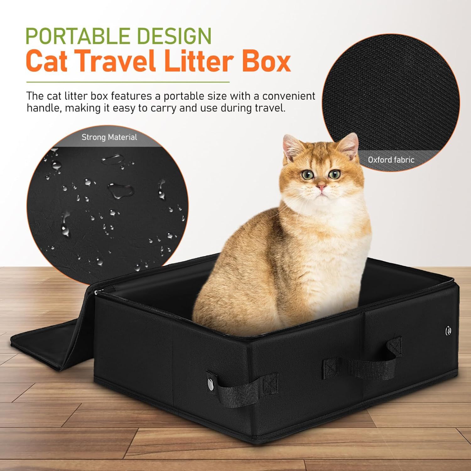 Versatile Folding Fabric Litter Box for Easy Home Use