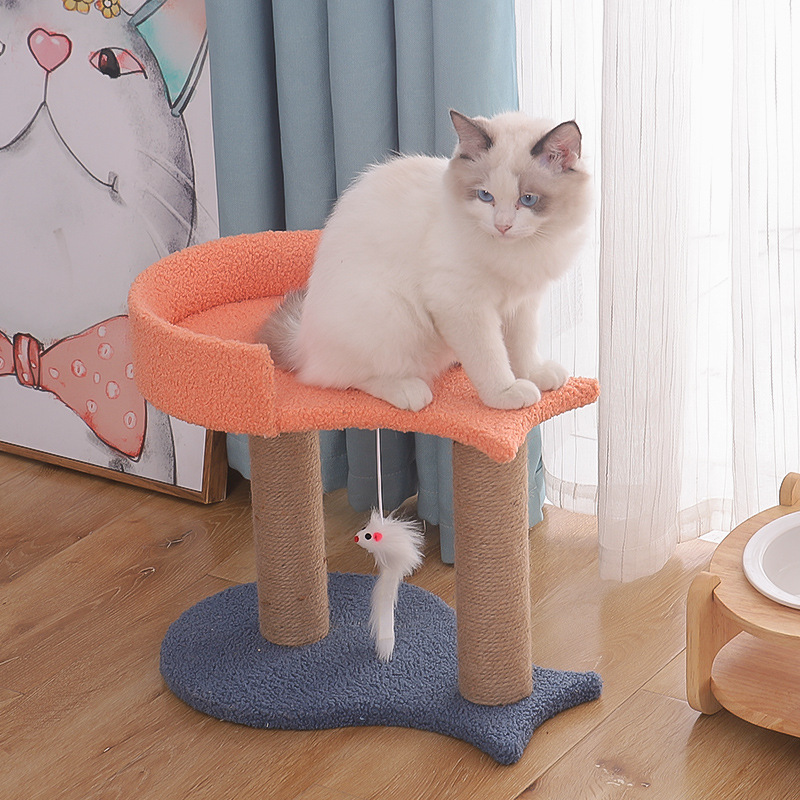 Tianzhu Small Cat Jumping Platform Toy with Cozy Nest for Playtime Fun