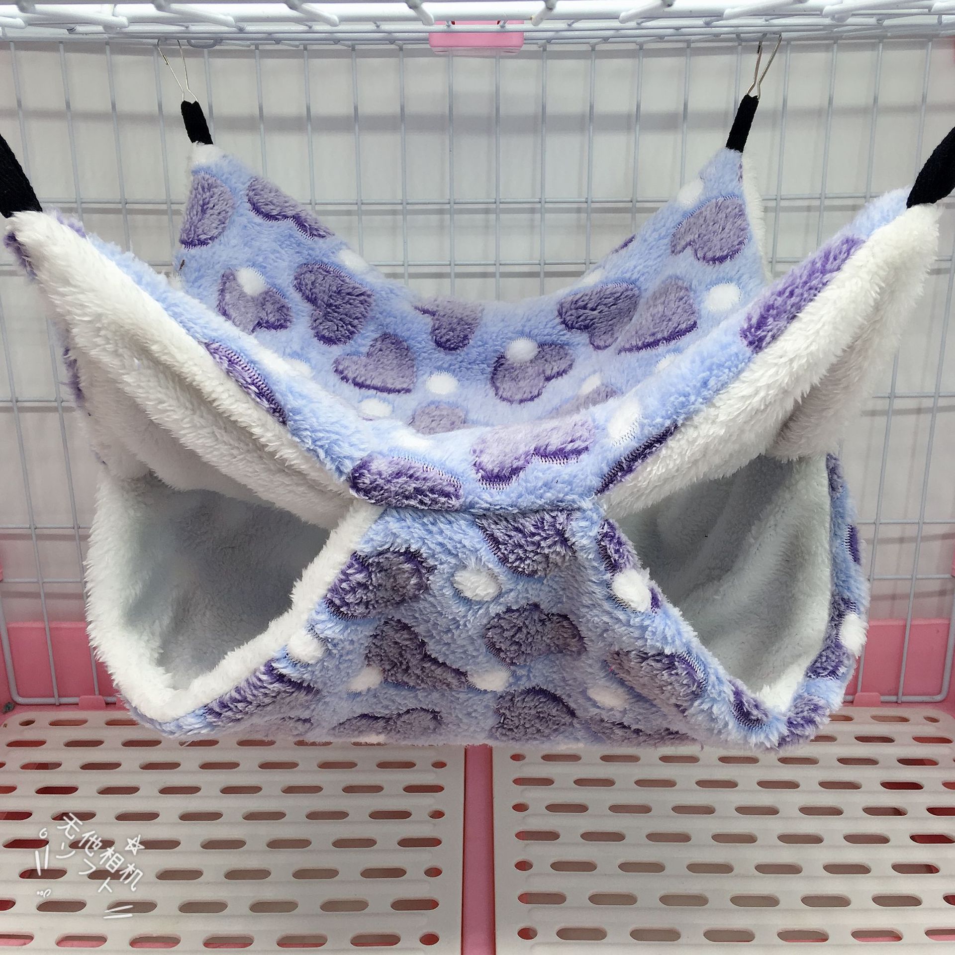 Cozy Double Mezzanine Hammock for Small Pets - Hanging Squirrel Sleeping Bag