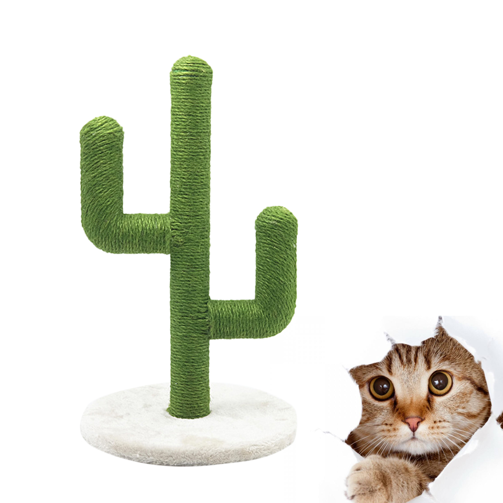 Sisal Cactus Cat Climbing Frame - Vertical Scratching Post & Board
