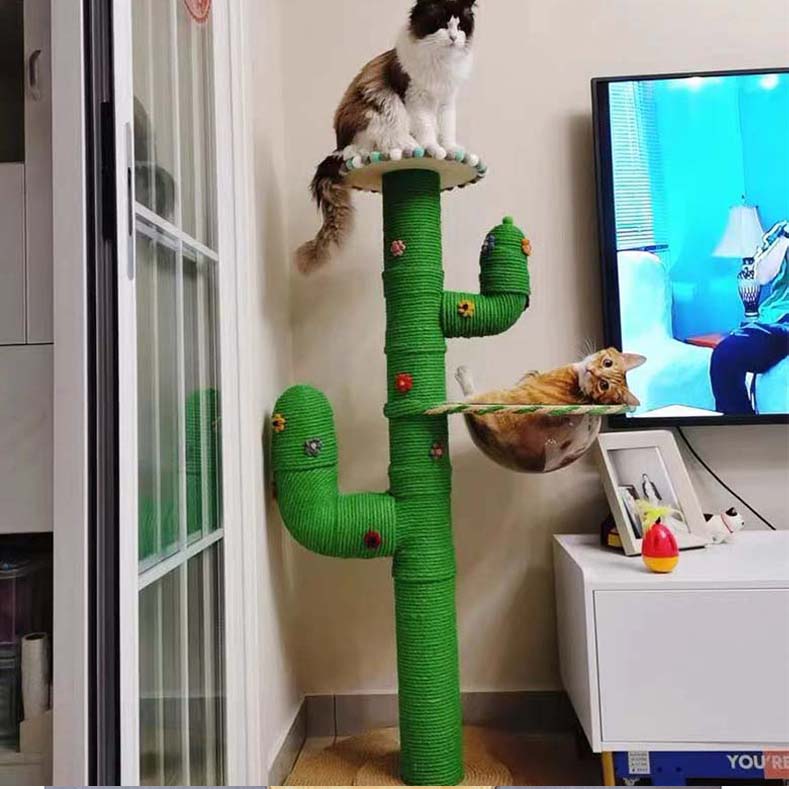 Cactus Cat Climbing Frame DIY Kit - Complete Material Package for Crafting