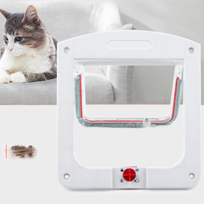 Adjustable Two-Way Pet Door for Easy Entry and Exit Control