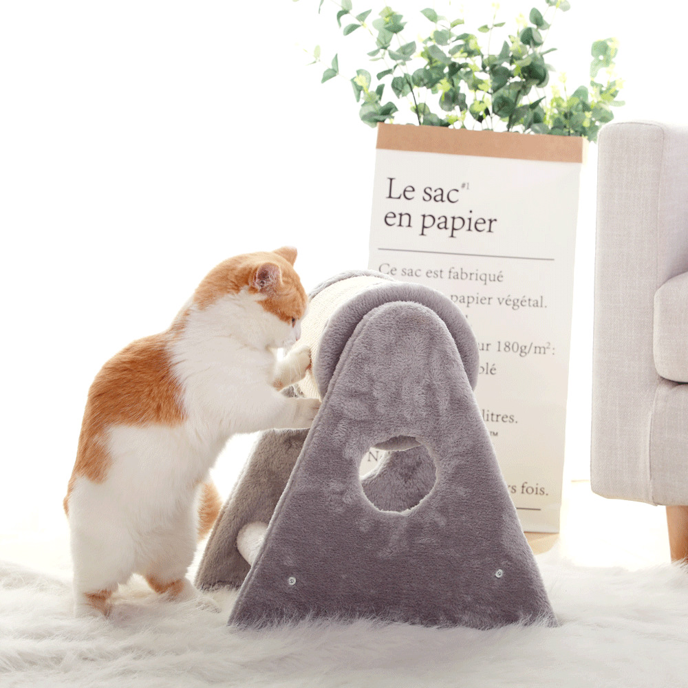 Small DIY Cat Climbing Frame with Sisal Bucket | Cozy Cat Lying Frame