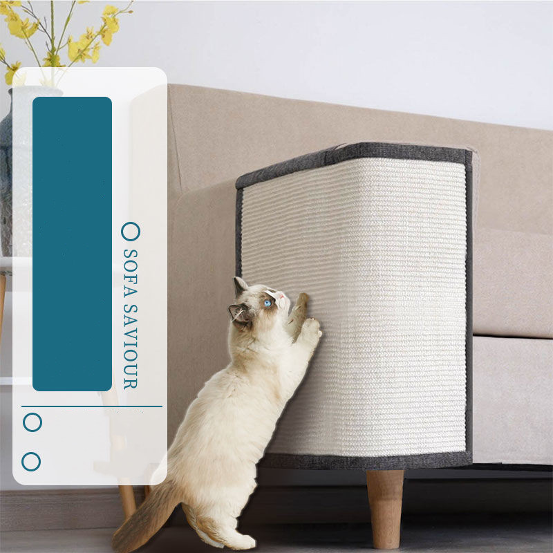 Large Cat Claw Sharpener Sisal Mat for Pet Cats - Durable and Effective