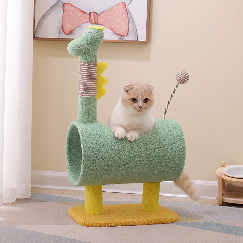 Durable Cat Climbing Frame with Sisal Scratching Post & Jumping Platform