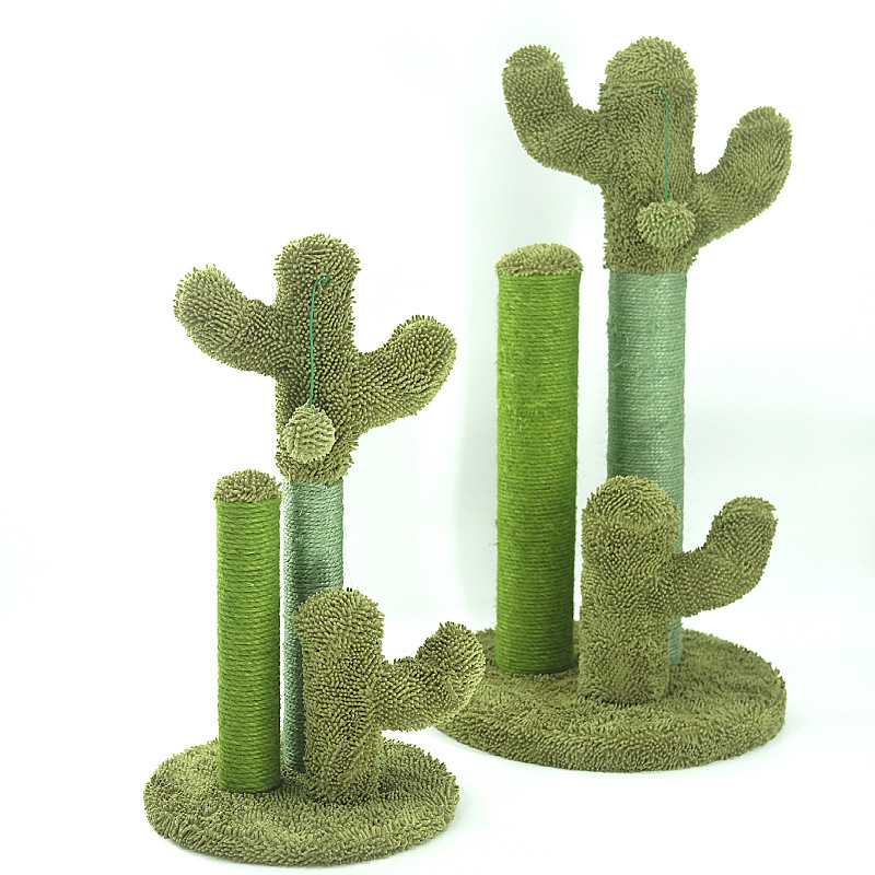 Cats Scratching Kitten Climbing Cactus Tree - Ultimate Fun & Activity Center