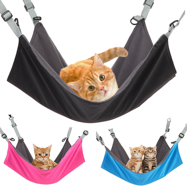 Cozy Small Cat and Dog Hanging Hammocks for All Seasons - Plush, Waterproof Nylon Pet Supplies