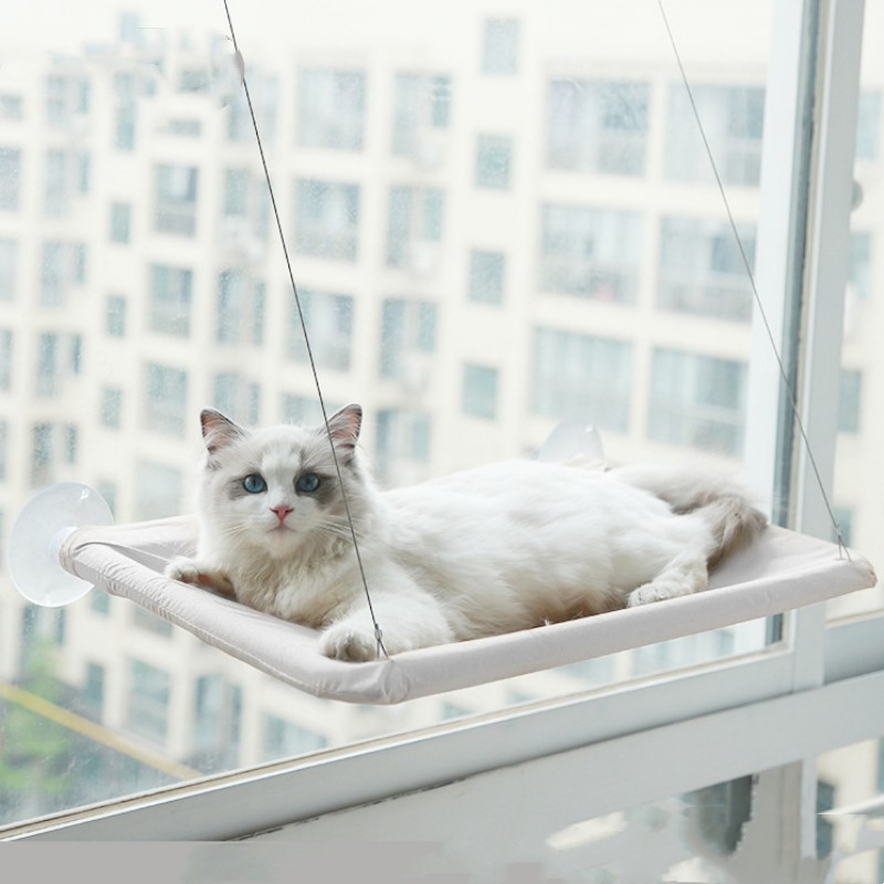 Cat Window Hammock with Pet Litter Sucker - Perfect for Your Feline Friend