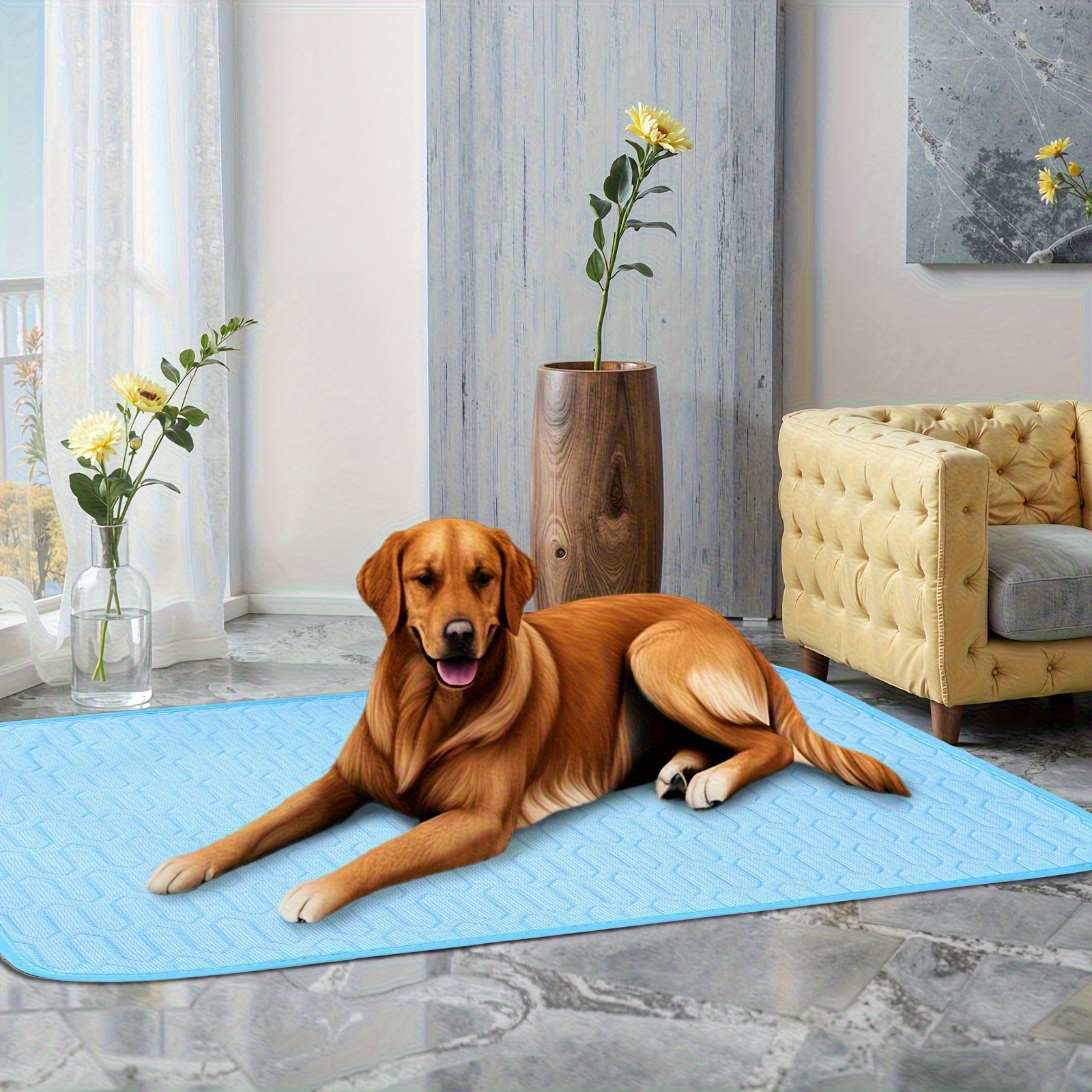 Ice Silk Cooling Latex Pet Pad for Dogs and Cats - Ultimate Comfort Solution