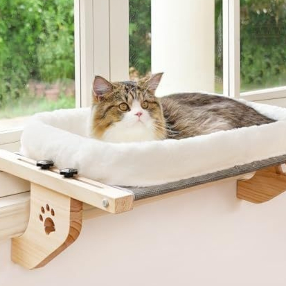 Cozy Hanging Cat Nest Window Hammock for Pet Sunbathing