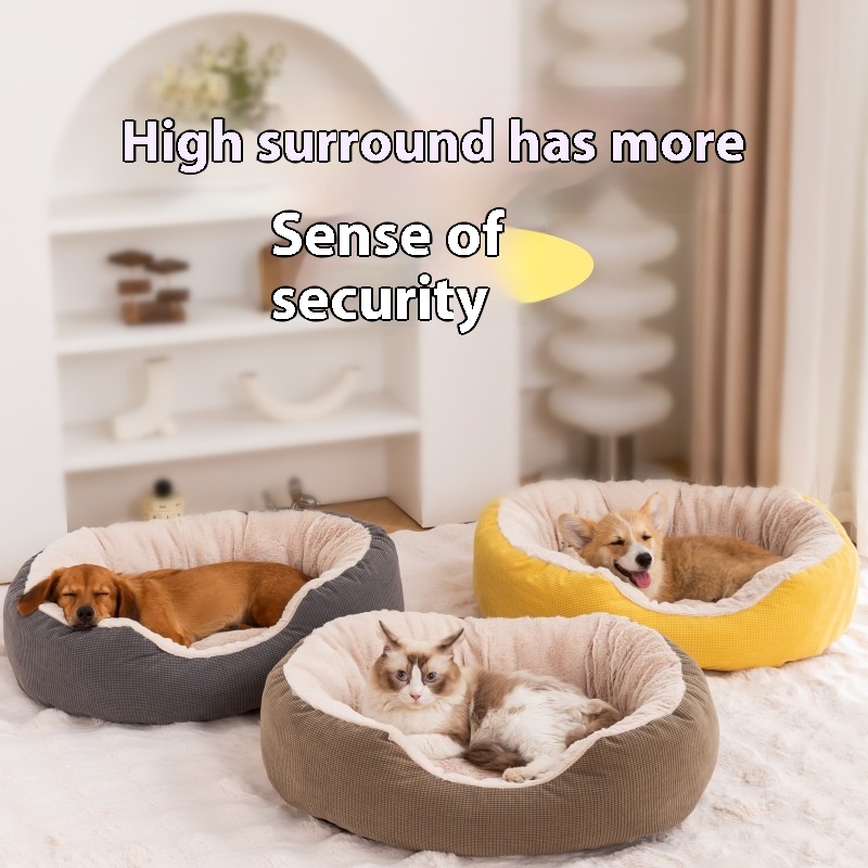 Winter Fleece-Lined Thick Removable Washable Scratch-Resistant Warm Cat Nest - Cozy & Durable Cat Bed